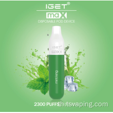 IGET MAX DISPOSICE POD 2300 พัฟ 8ml 1100mAH